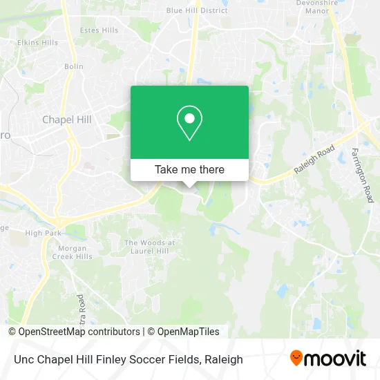 Unc Chapel Hill Finley Soccer Fields map