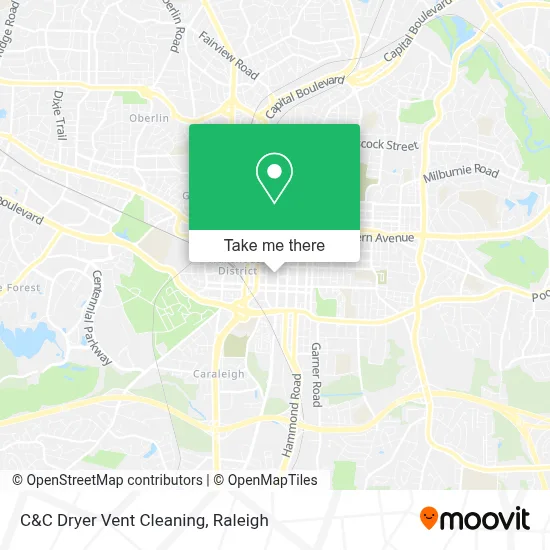 C&C Dryer Vent Cleaning map