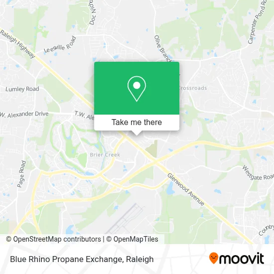 Blue Rhino Propane Exchange map
