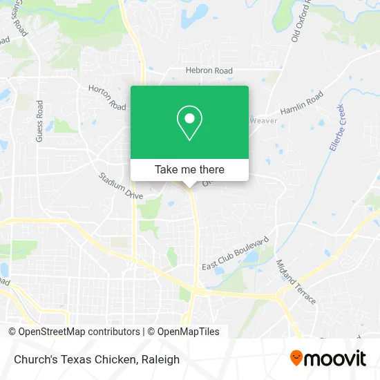 Church's Texas Chicken map