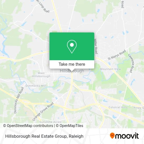 Hillsborough Real Estate Group map