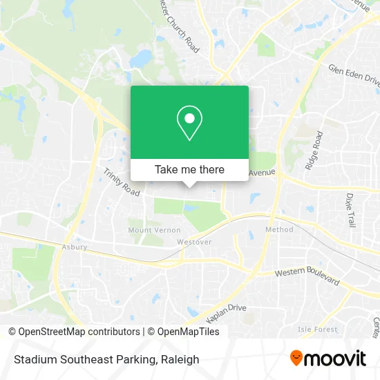 Stadium Southeast Parking map