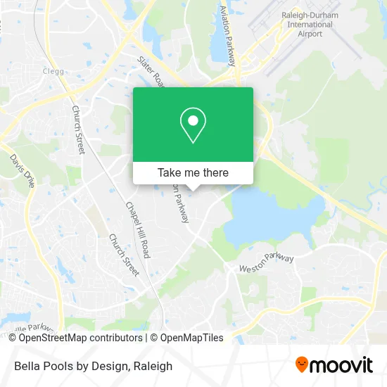 Bella Pools by Design map