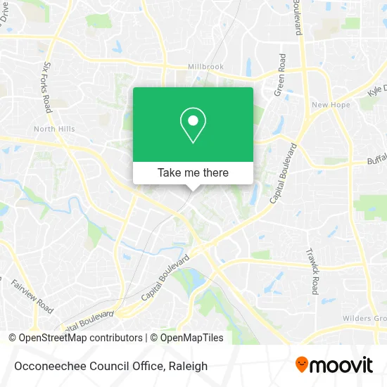 Occoneechee Council Office map