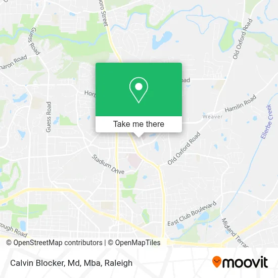 Calvin Blocker, Md, Mba map