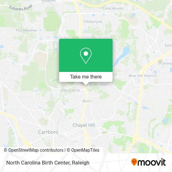 North Carolina Birth Center map