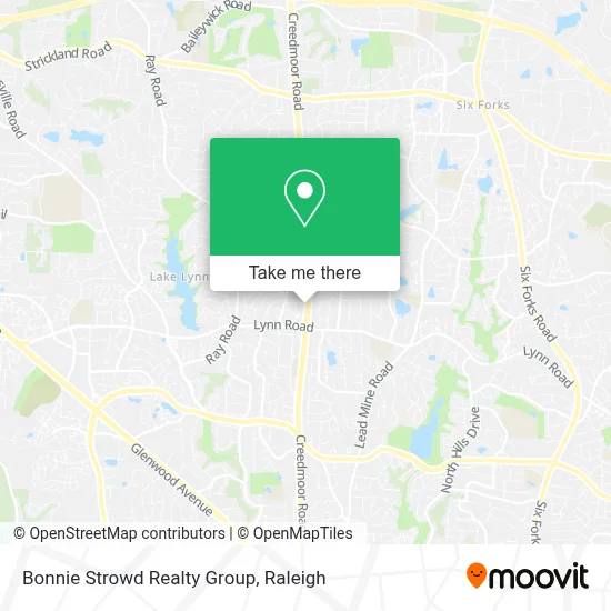 Bonnie Strowd Realty Group map
