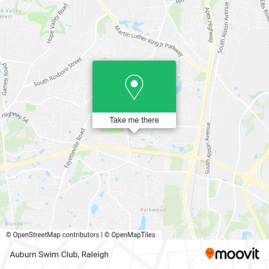 Auburn Swim Club map