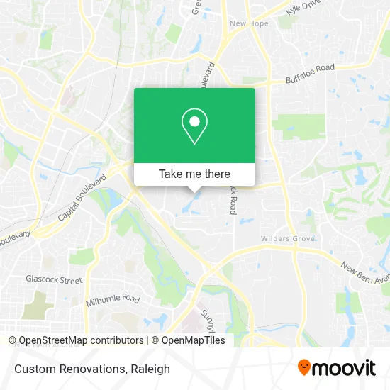 Custom Renovations map