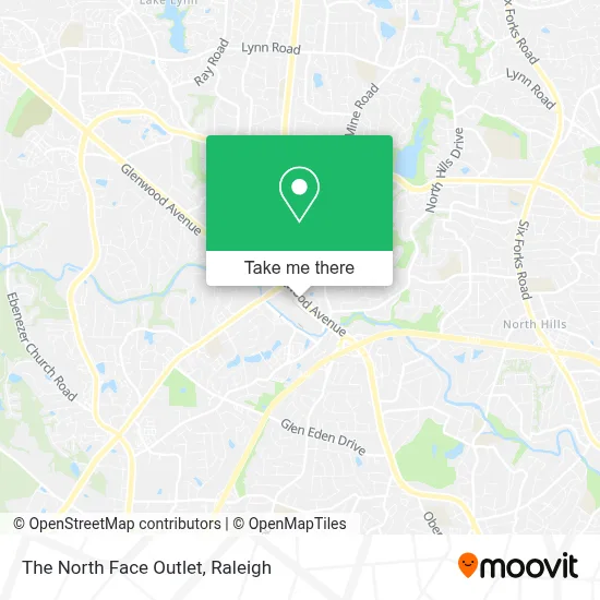 The North Face Outlet map