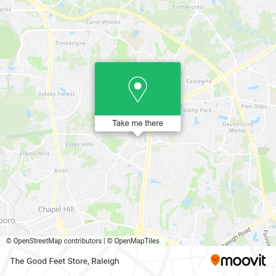 The Good Feet Store map