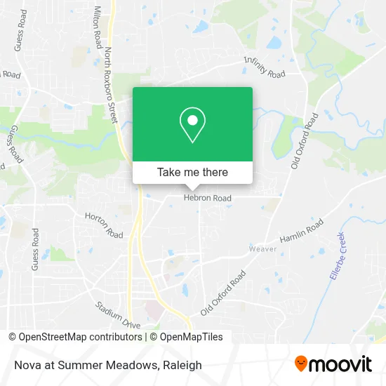 Nova at Summer Meadows map