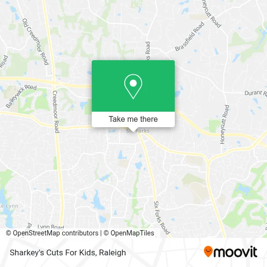 Sharkey's Cuts For Kids map