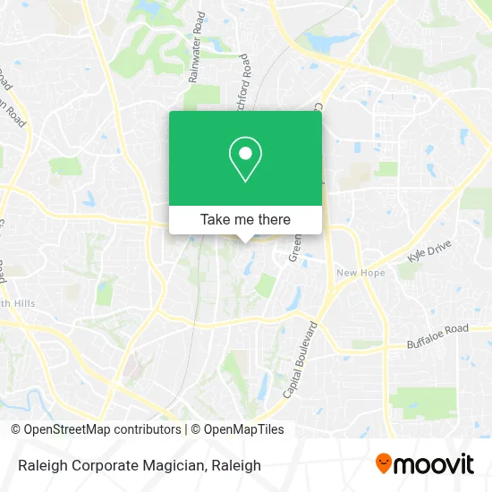 Raleigh Corporate Magician map