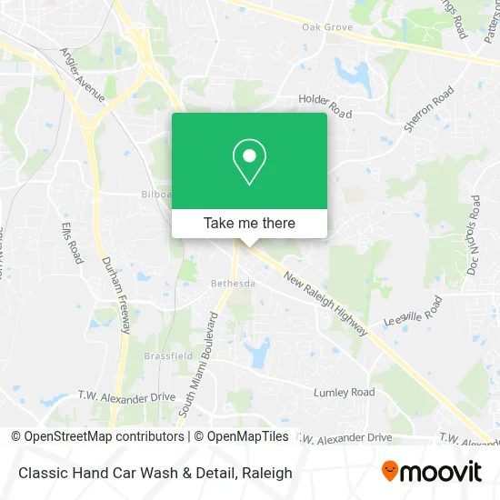 Classic Hand Car Wash & Detail map