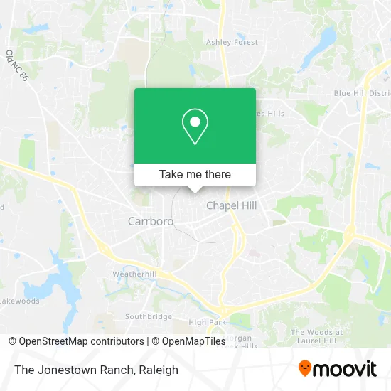 The Jonestown Ranch map