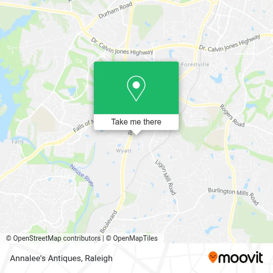 Annalee's Antiques map