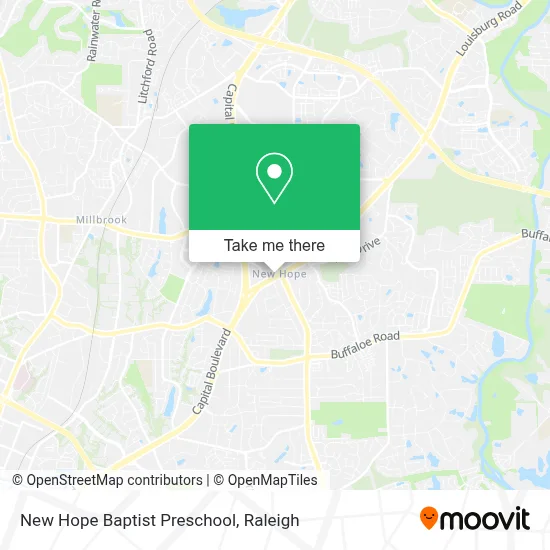 New Hope Baptist Preschool map