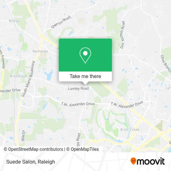 Suede Salon map