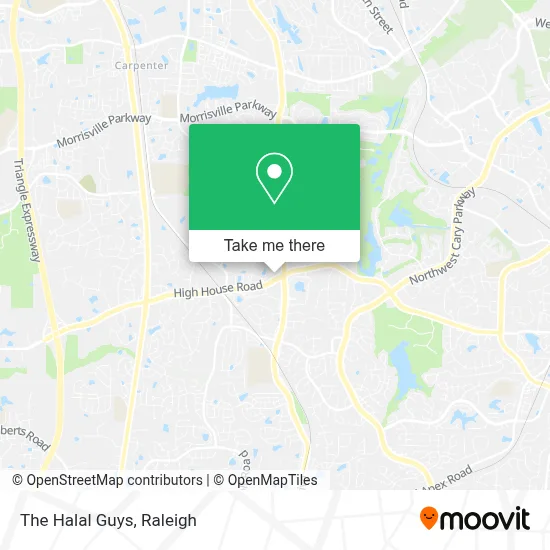 The Halal Guys map