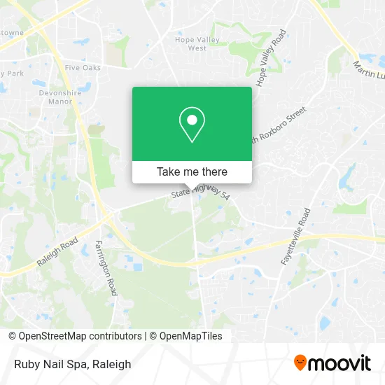 Ruby Nail Spa map