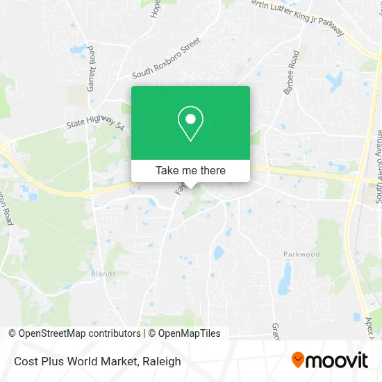 Cost Plus World Market map