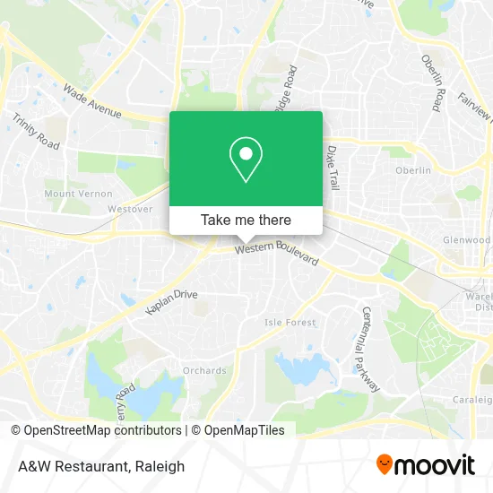 A&W Restaurant map