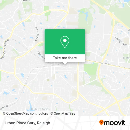 Urban Place Cary map