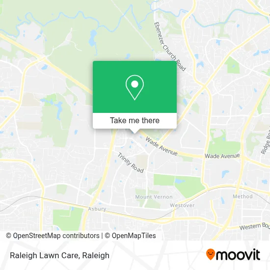 Raleigh Lawn Care map