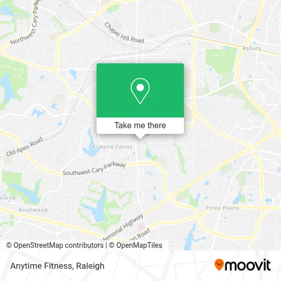 Anytime Fitness map