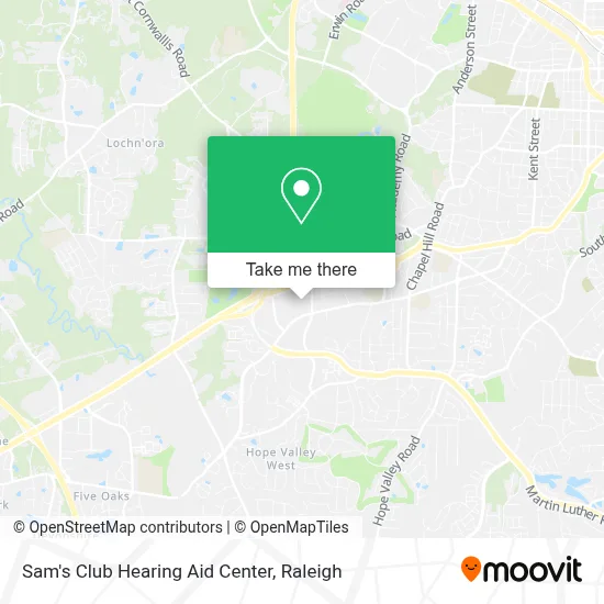 Sam's Club Hearing Aid Center map