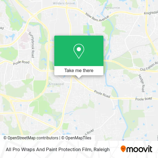 All Pro Wraps And Paint Protection Film map