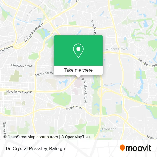 Dr. Crystal Pressley map