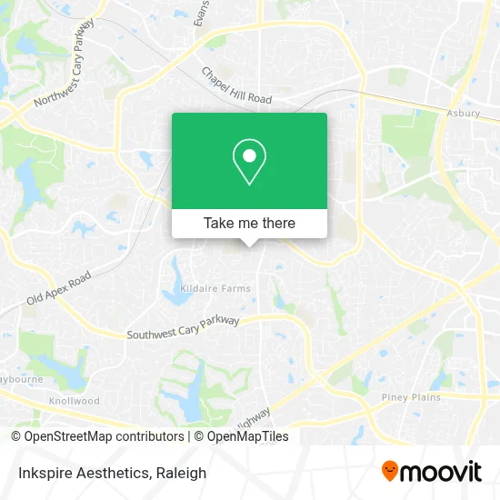 Inkspire Aesthetics map