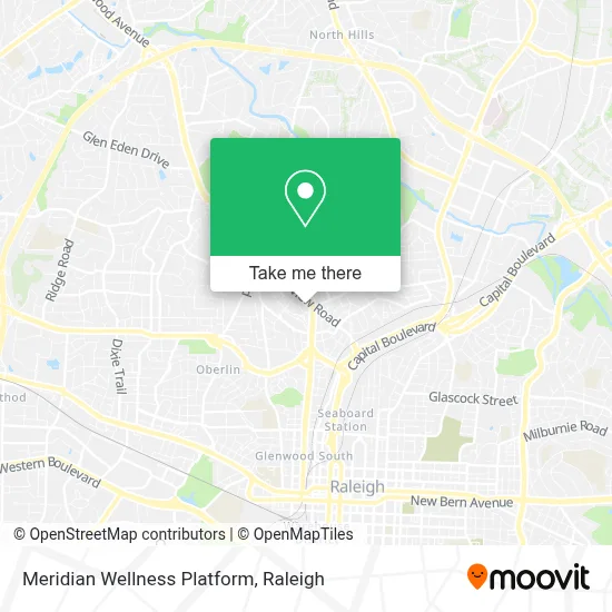 Meridian Wellness Platform map