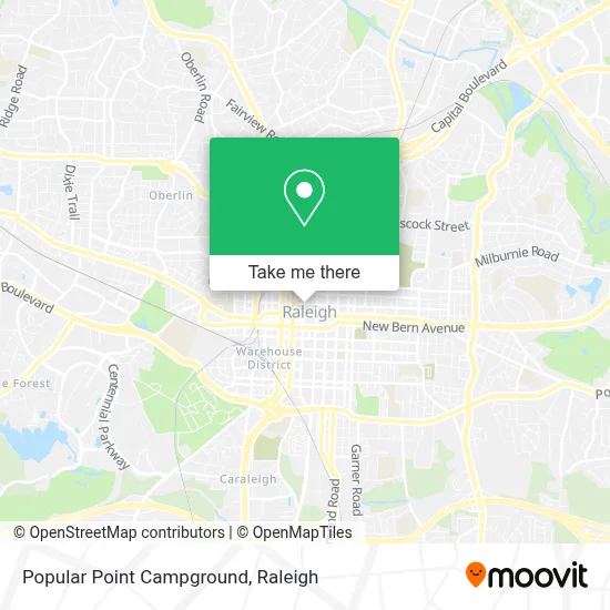 Popular Point Campground map