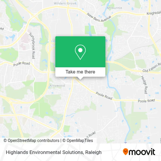 Highlands Environmental Solutions map