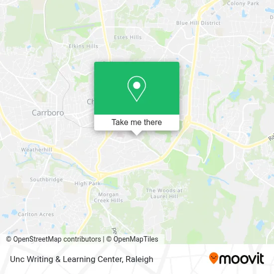 Unc Writing & Learning Center map
