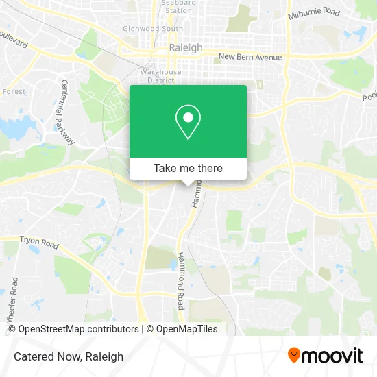 Catered Now map