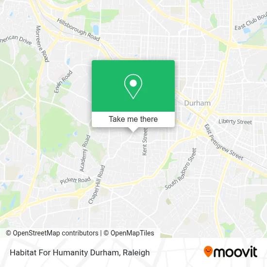 Habitat For Humanity Durham map