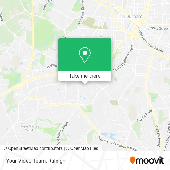 Your Video Team map