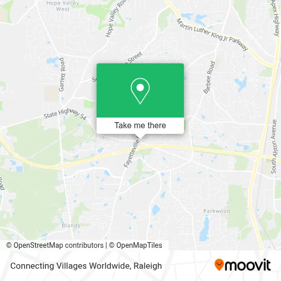 Connecting Villages Worldwide map