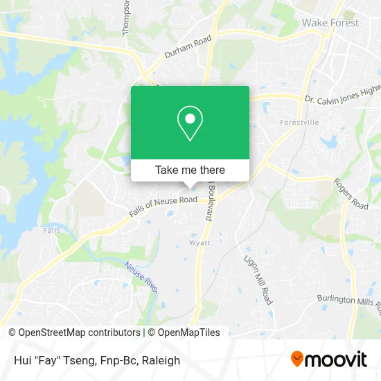 Hui "Fay" Tseng, Fnp-Bc map