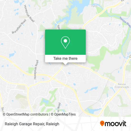 Raleigh Garage Repair map