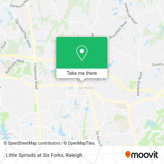 Little Sprouts at Six Forks map