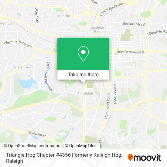 Triangle Hog Chapter #4356 Formerly Raleigh Hog map