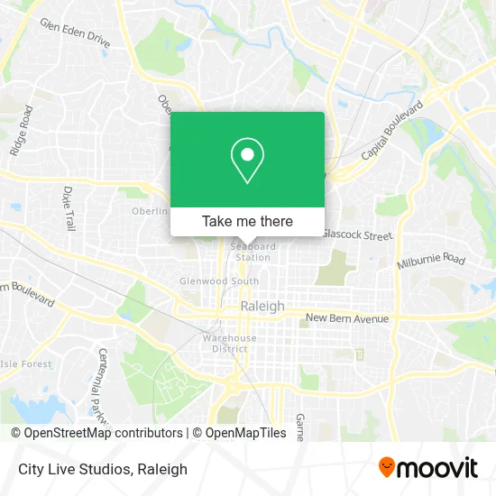 City Live Studios map