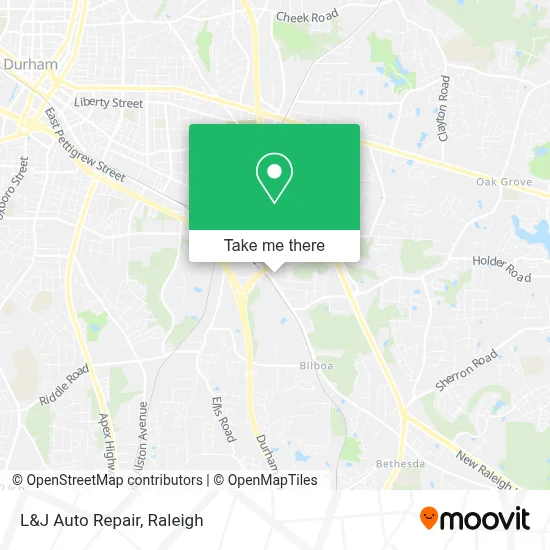 L&J Auto Repair map