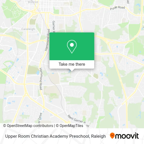 Upper Room Christian Academy Preschool map
