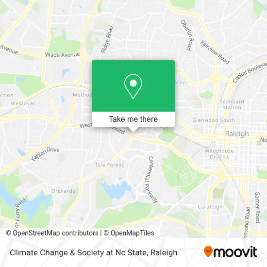 Climate Change & Society at Nc State map